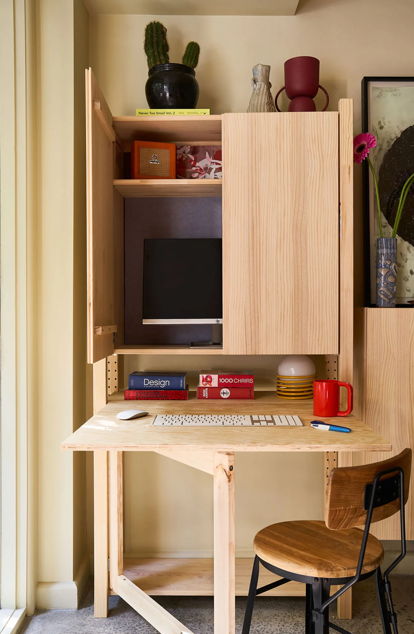 Draft House — living space with polished concrete slab